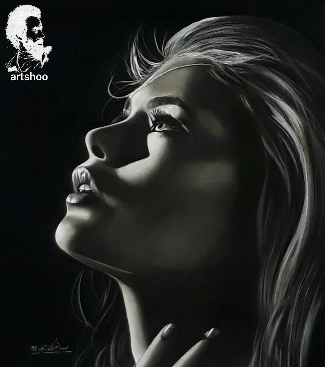 نقاشی سیاه قلم